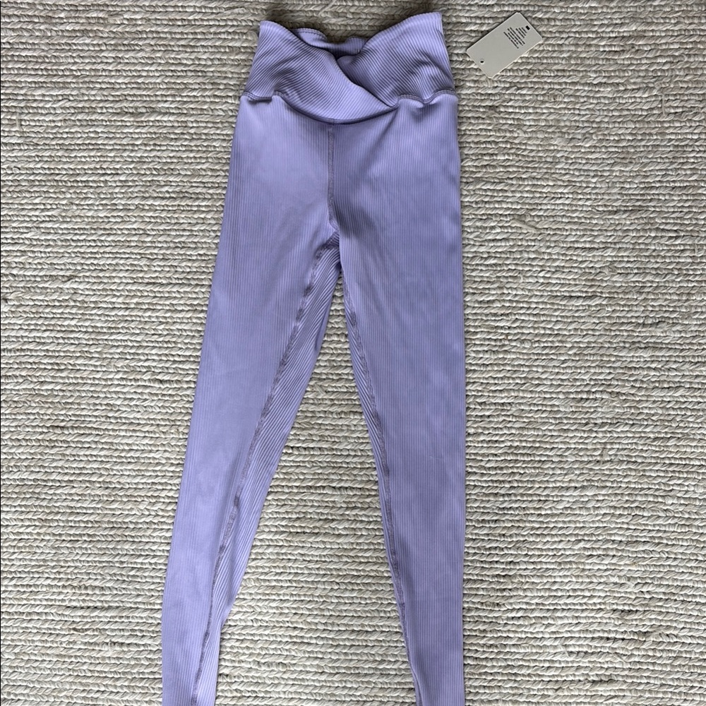 Year Of Ours Ribbed Veronica Legging Purple